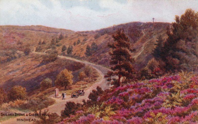 Kamień Żeglarza i Wzgórze Gibbet, Tył autorstwa Alfred Robert Quinton