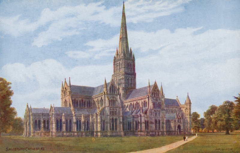 Katedra w Salisbury autorstwa Alfred Robert Quinton