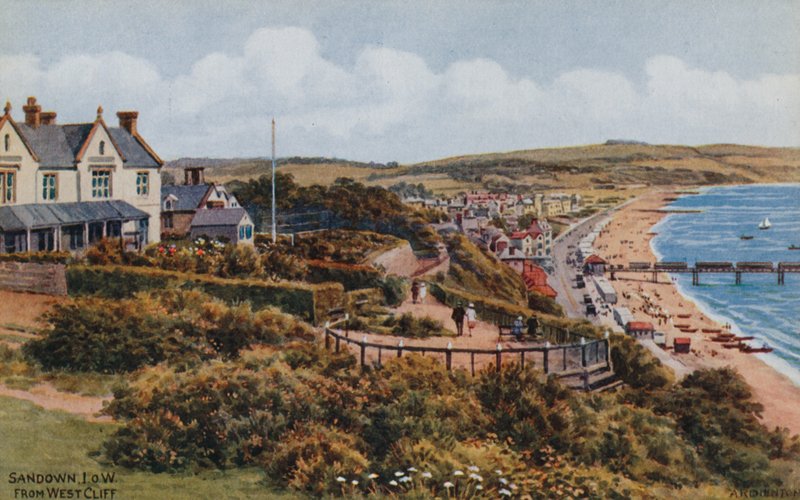 Sandown, I O W, z West Cliff autorstwa Alfred Robert Quinton