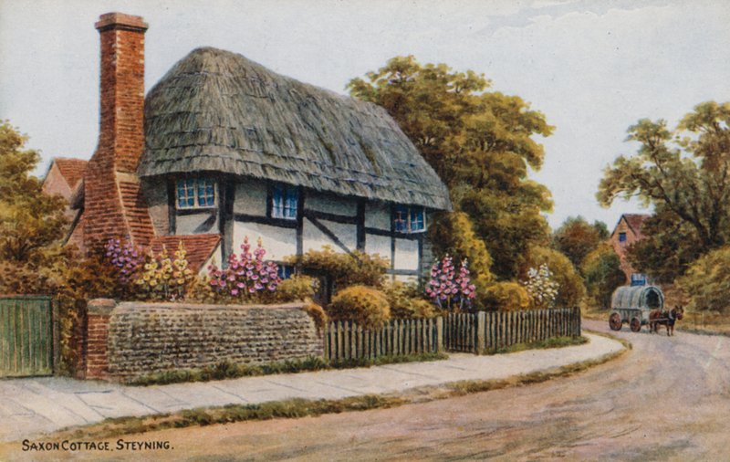 Domek Saski, Steyning autorstwa Alfred Robert Quinton
