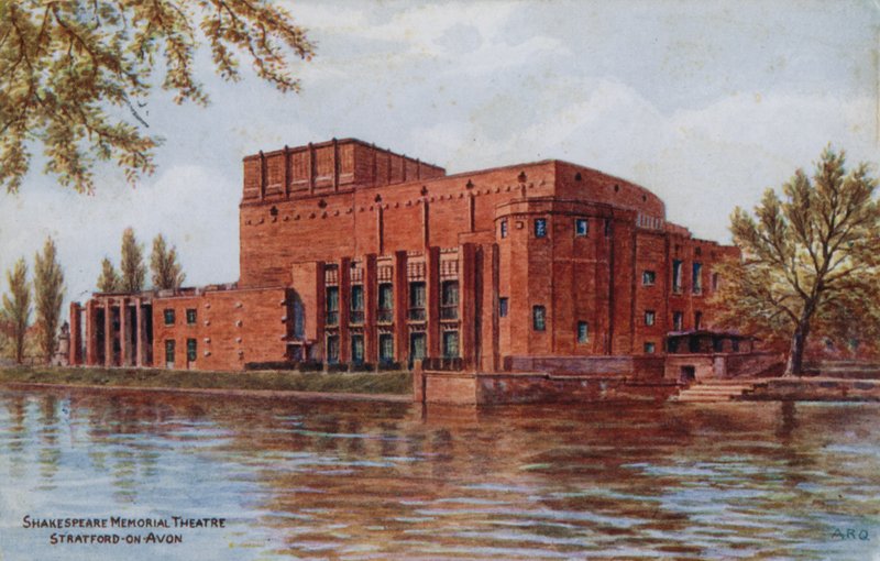 Shakespeare Memorial Theatre, Stratford-on-Avon autorstwa Alfred Robert Quinton