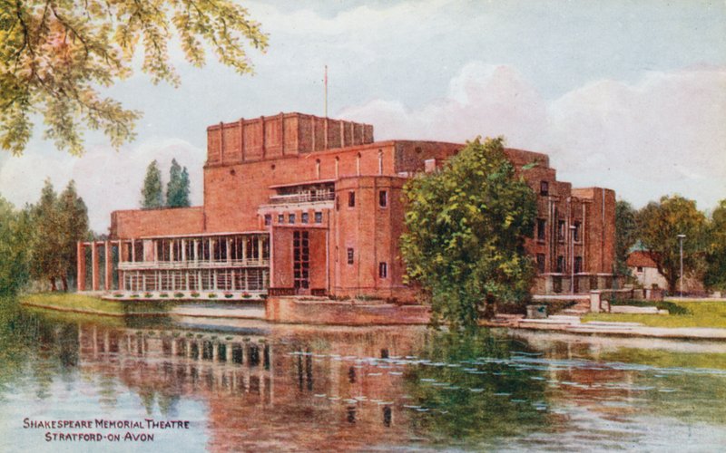 Shakespeare Memorial Theatre, Stratford on Avon autorstwa Alfred Robert Quinton