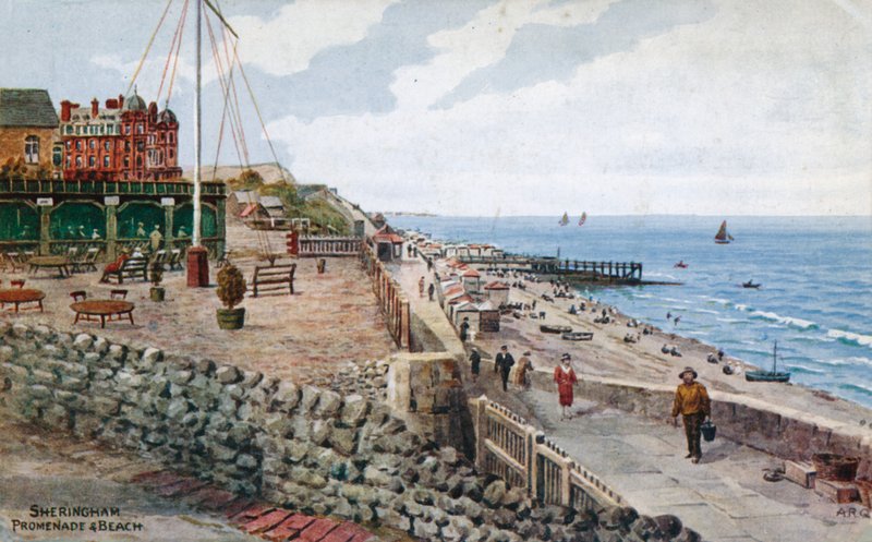 Sheringham, promenada i plaża autorstwa Alfred Robert Quinton