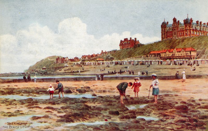 Sheringham, plaża i klify autorstwa Alfred Robert Quinton