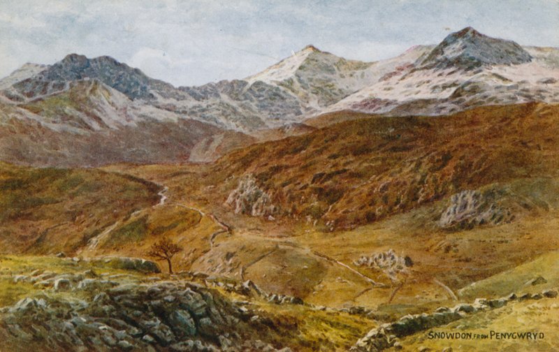 Snowdon, z Pen Y Gwryd autorstwa Alfred Robert Quinton