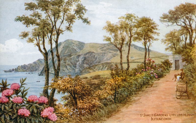 St James Gardens i Hillsborough, Ilfracombe autorstwa Alfred Robert Quinton