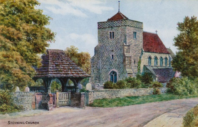 Kościół Steyning autorstwa Alfred Robert Quinton