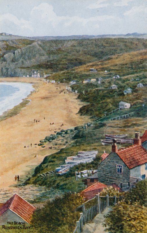 Plaża, Zatoka Runswick autorstwa Alfred Robert Quinton