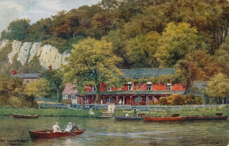 Czarny Królik, Arundel autorstwa Alfred Robert Quinton