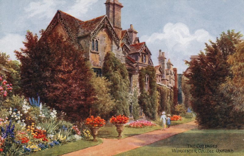 The Cottages, Worcester College, Oksford autorstwa Alfred Robert Quinton