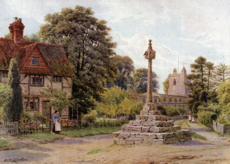 Krzyż, East Hagbourne, Berkshire autorstwa Alfred Robert Quinton