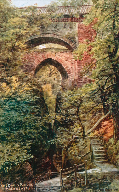 Diabelski Most, Nr. Aberystwyth autorstwa Alfred Robert Quinton