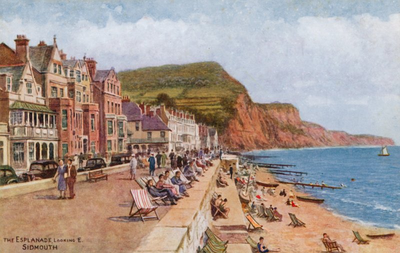 Esplanade, patrząc E, Sidmouth autorstwa Alfred Robert Quinton