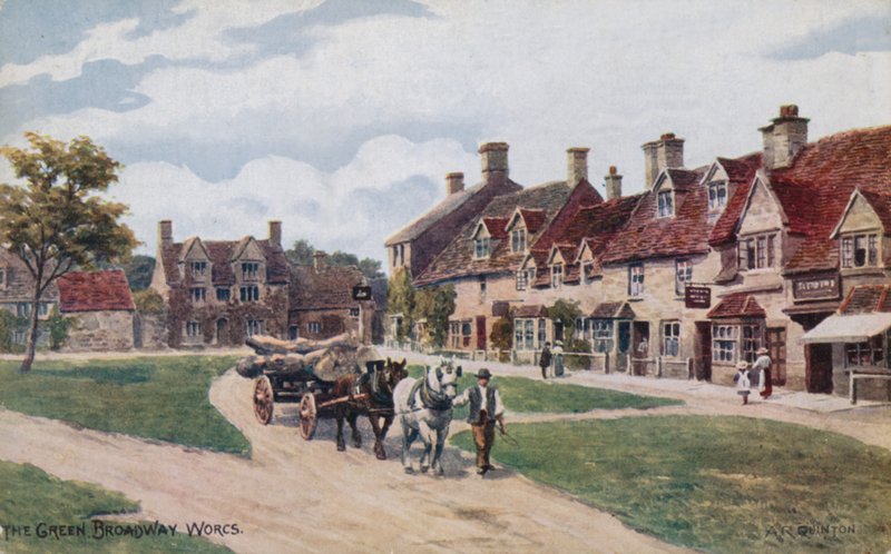The Green, Broadway, Worcestershire autorstwa Alfred Robert Quinton