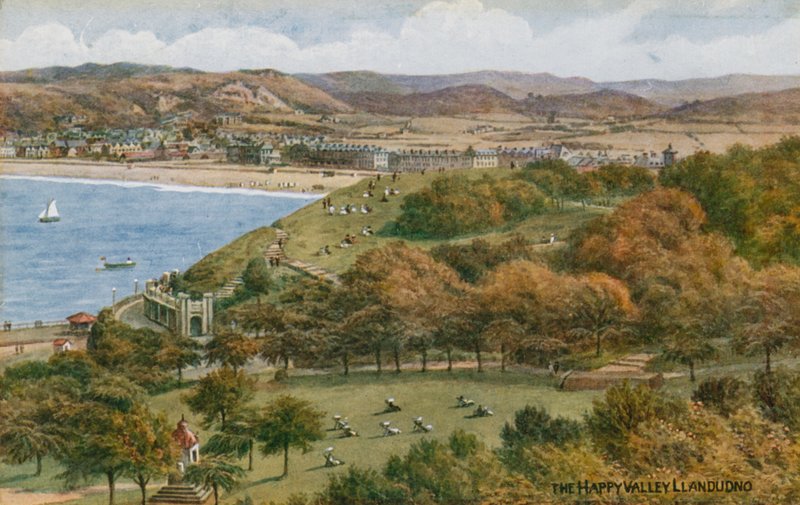 Szczęśliwa Dolina, Llandudno autorstwa Alfred Robert Quinton