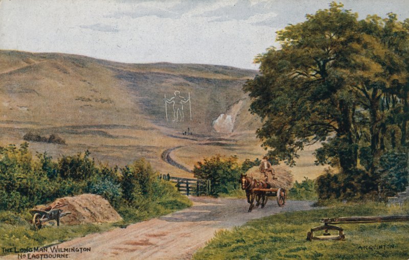 The Long Man, Wilmington, Eastbourne autorstwa Alfred Robert Quinton