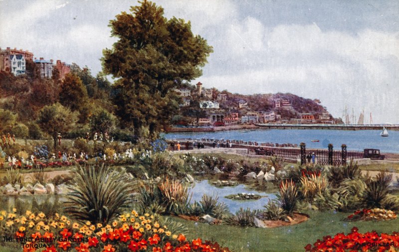 The Pond, Abbey Gardens, Torquay autorstwa Alfred Robert Quinton