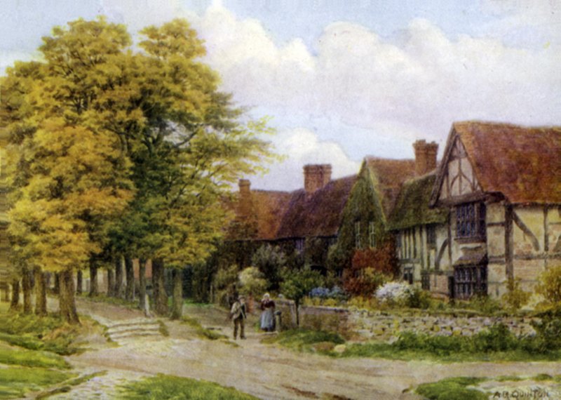 The Priory, Steventon, Berks (kolor lito) autorstwa Alfred Robert Quinton