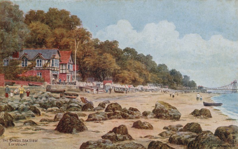 Piaski, widok na morze, I of Wight autorstwa Alfred Robert Quinton