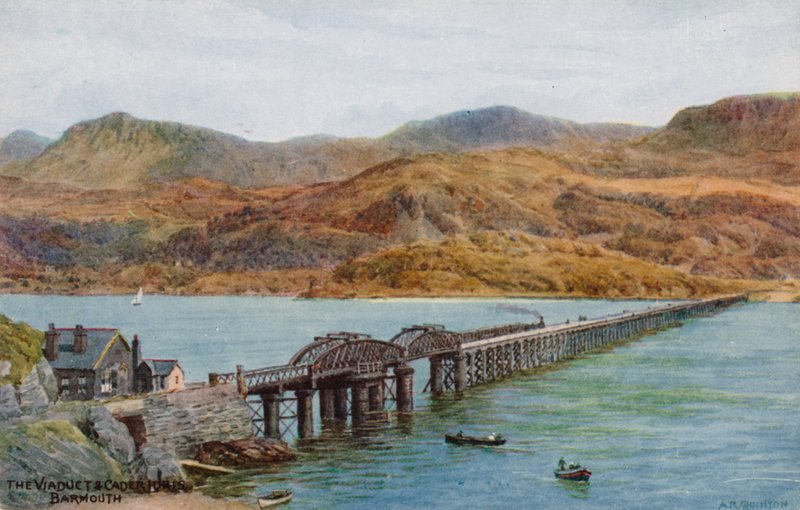 Wiadukt i Cader Idris, Barmouth autorstwa Alfred Robert Quinton