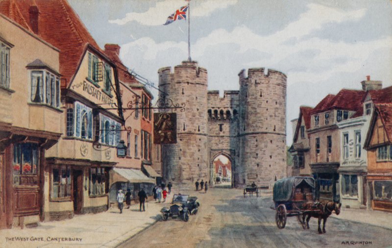 Zachodnia Brama, Canterbury autorstwa Alfred Robert Quinton