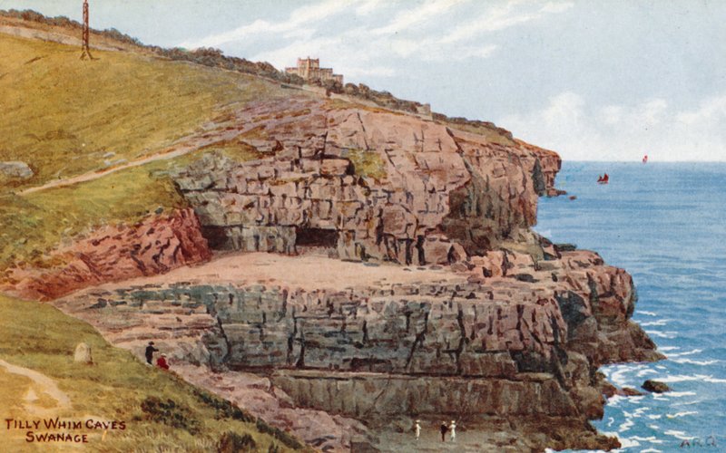 Jaskinie Tilly Whim, Swanage autorstwa Alfred Robert Quinton