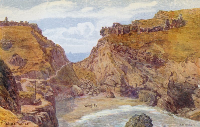 Zamek Tintagel autorstwa Alfred Robert Quinton