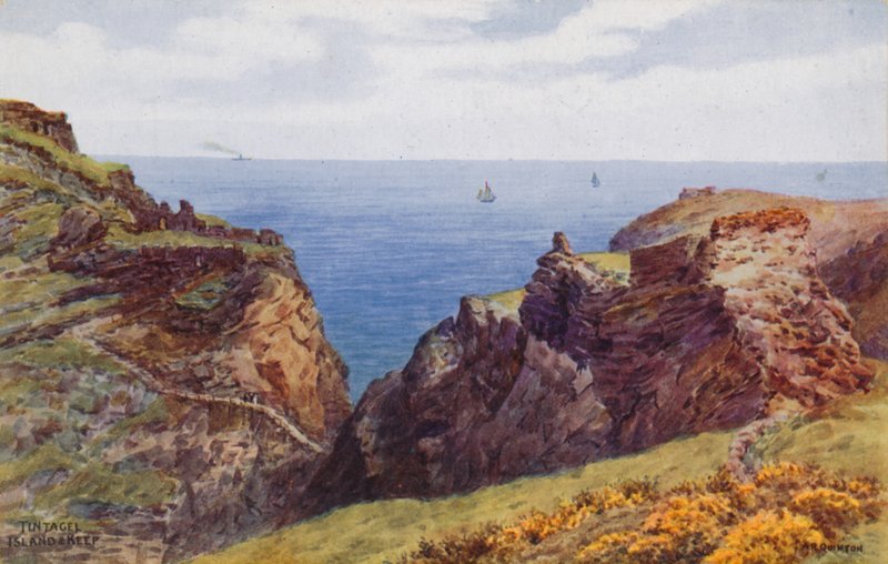 Tintagel, Wyspa i Keep autorstwa Alfred Robert Quinton
