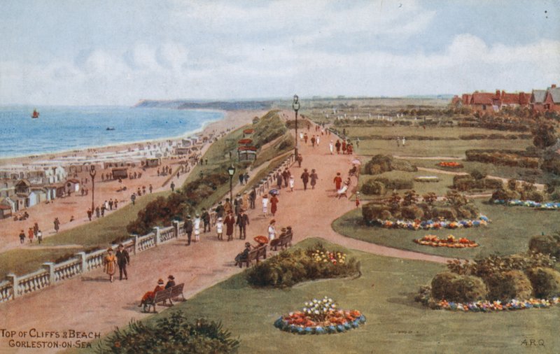 Szczyt klifów i plaży, Gorleston-on-Sea autorstwa Alfred Robert Quinton