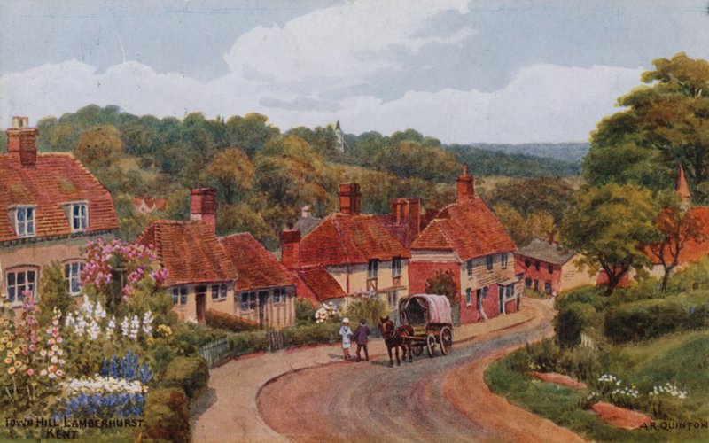 Town Hill Lamberhurst, Kent autorstwa Alfred Robert Quinton