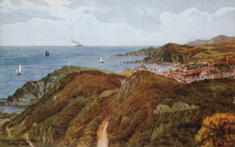 Widok z góry, Ilfracombe autorstwa Alfred Robert Quinton