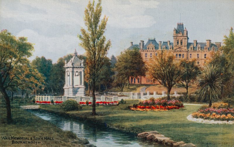 Pomnik Wojny i Ratusz, Bournemouth autorstwa Alfred Robert Quinton