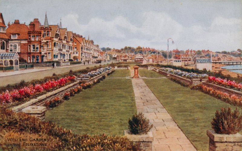 West End Gardens, Felixstowe autorstwa Alfred Robert Quinton