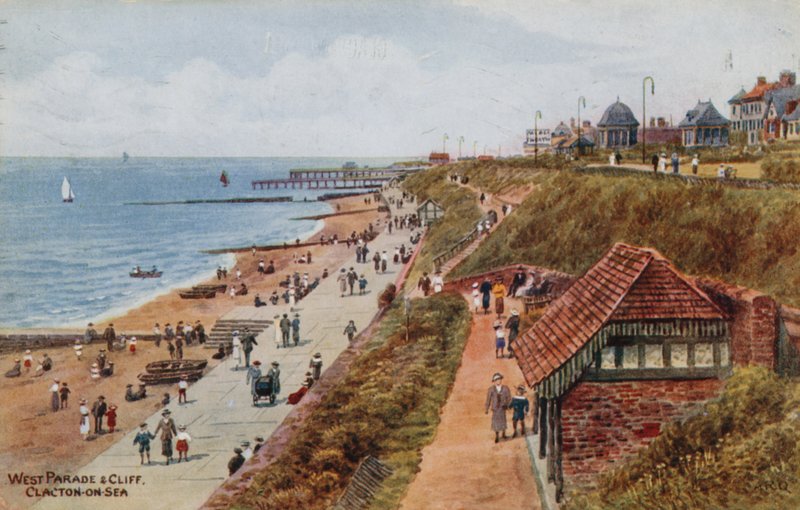 West Parade und Cliff, Clacton-on-Sea autorstwa Alfred Robert Quinton