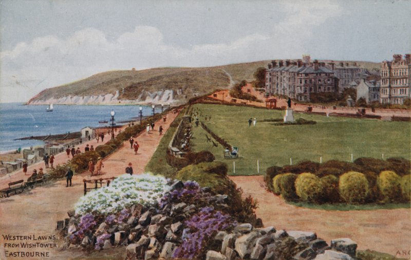 Western Lawns, z Wish Tower, Eastbourne autorstwa Alfred Robert Quinton