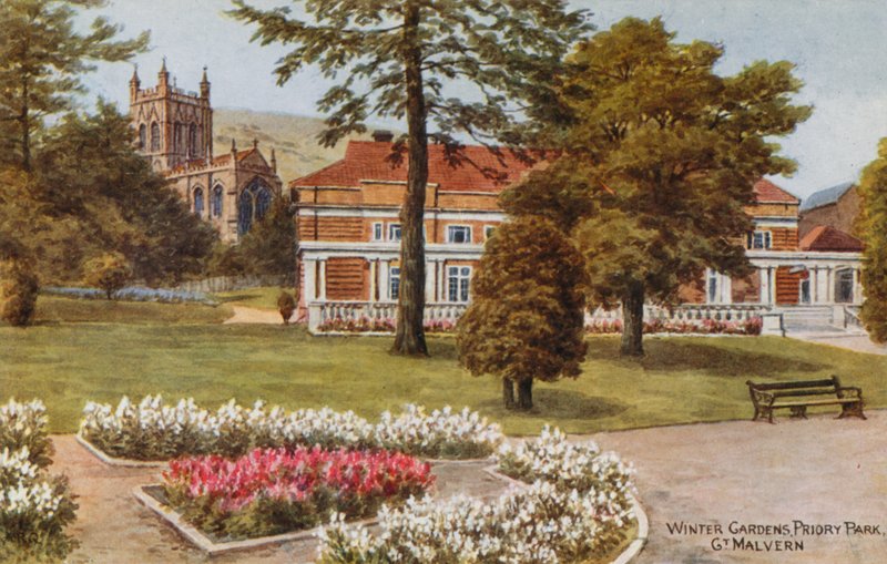 Ogrody zimowe, Priory Park, Gt Malvern autorstwa Alfred Robert Quinton