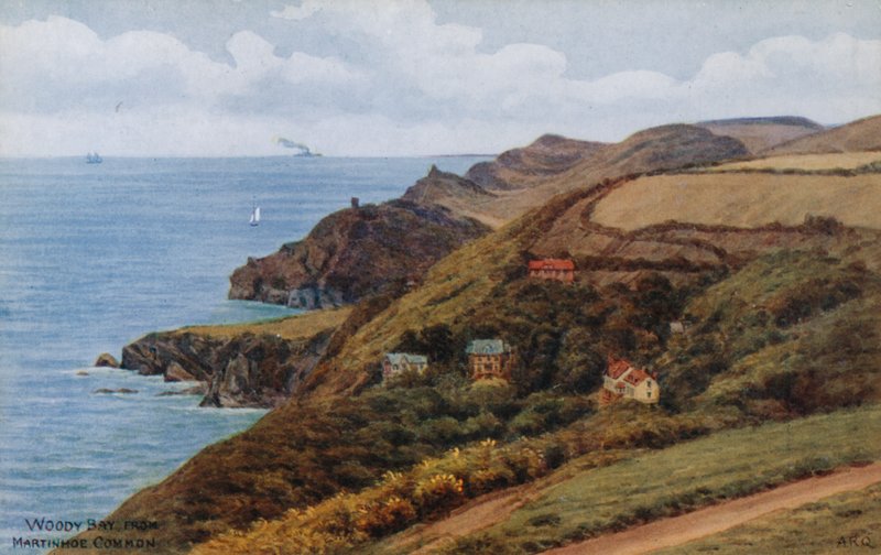 Zatoka Woody Bay, z Martinhoe Common autorstwa Alfred Robert Quinton