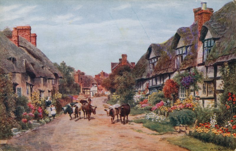 Wioska Wrye, Lancashire autorstwa Alfred Robert Quinton