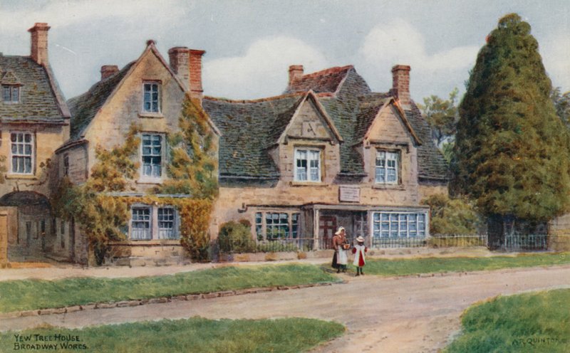 Cisowy domek na drzewie, Broadway, Worcs autorstwa Alfred Robert Quinton