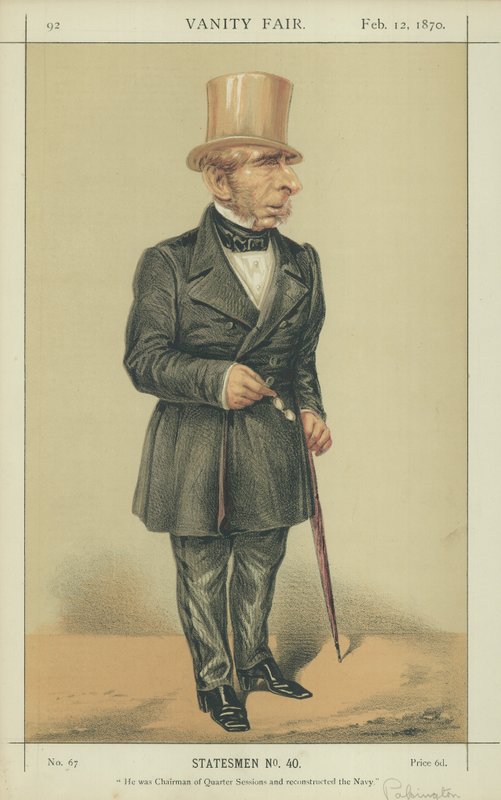 Sir John Pakington autorstwa Alfred Thompson