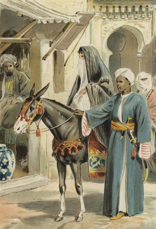 Arabian Nights: Historia Aboulhassan i Schemselnihar autorstwa Alfred W. Cooper