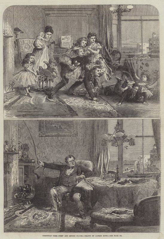 Boże Narodzenie, pierwsze i drugie piętro autorstwa Alfred William Hunt
