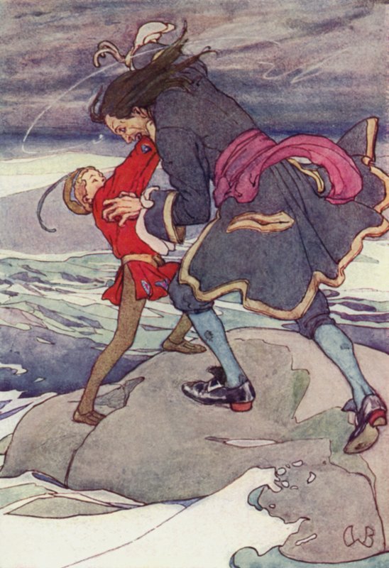 Wywiązała się zacięta walka (litografia kolorowa) autorstwa Alice Bolingbroke (after) Woodward