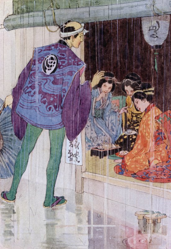 Ilustracja do The Story of The Mikado (litografia kolorowa) autorstwa Alice Bolingbroke (after) Woodward