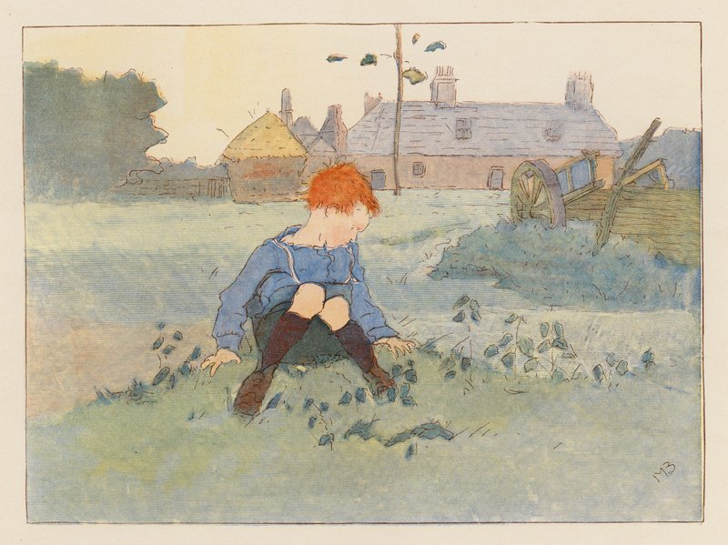 Być niegrzecznym (kolorowa litografia) autorstwa Alice Maud Beddington