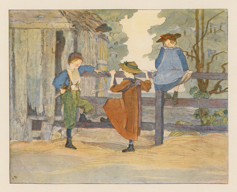 Chłopcy i dziewczęta (druk kolorowy) autorstwa Alice Maud Beddington