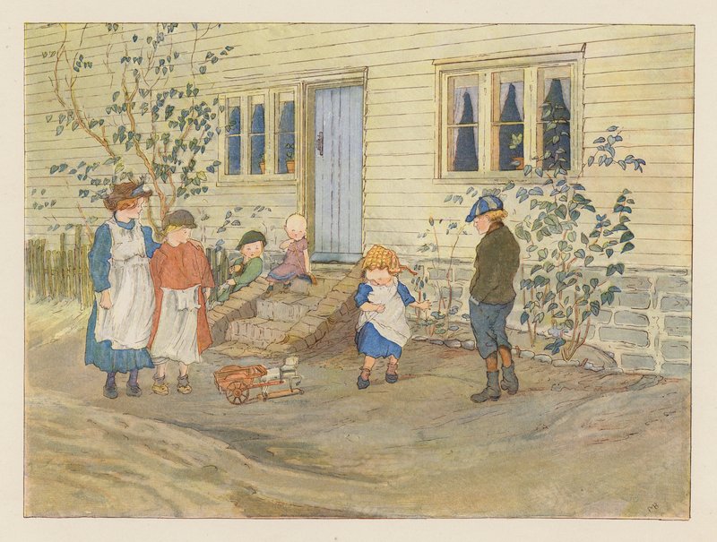 Superannuated (kolorowa litografia) autorstwa Alice Maud Beddington