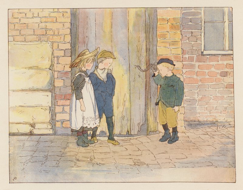 The Duffer Triumphant (kolorowa litografia) autorstwa Alice Maud Beddington