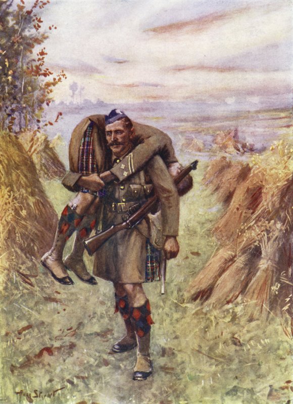 Szeregowy Ross Tollerton zdobywa Krzyż Wiktorii autorstwa Allan (after) Stewart