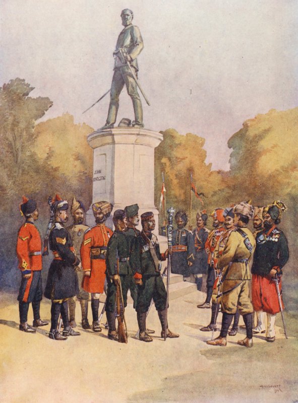 Korpus obecny podczas oblężenia i szturmu Delhi autorstwa Allan Stewart